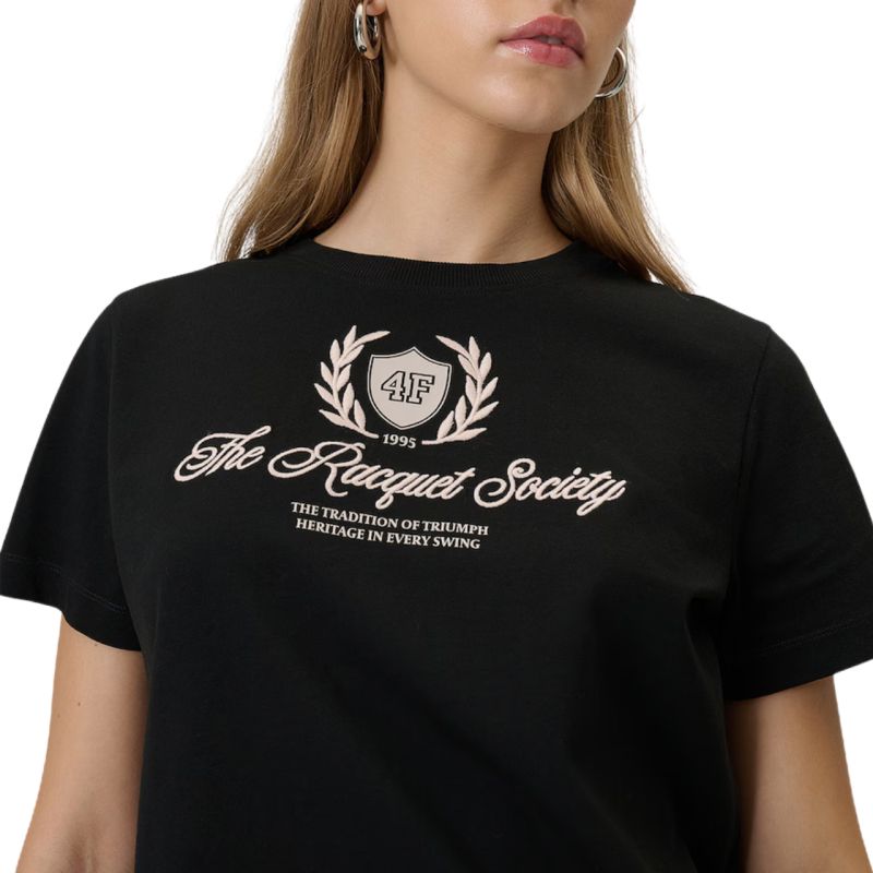 4F Women's T-shirt F2738 deep 20S fekete póló