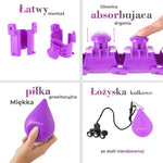 HMS Hula Hop Set Hhw12 Violet With Nuts And Weight + Belt Br163 Black Plus Size fekete póló 17-44-620