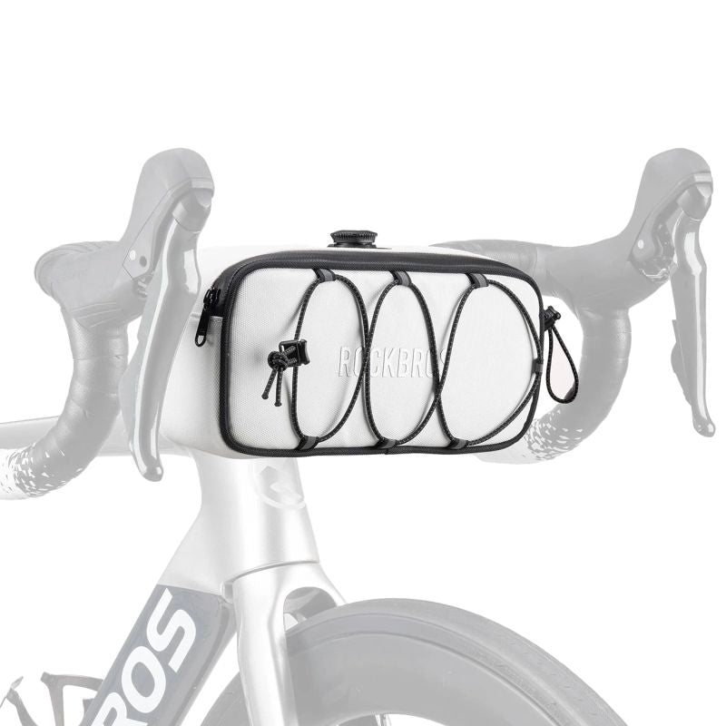 Rockbros TL001 ROAD TO SKY 1.9L Handlebar Waterproof - White biały sporttáska 5907769384219-211525