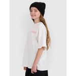 Oversized T-shirt with print for girls 4F 4FJRAW25TTSHF2935-11S