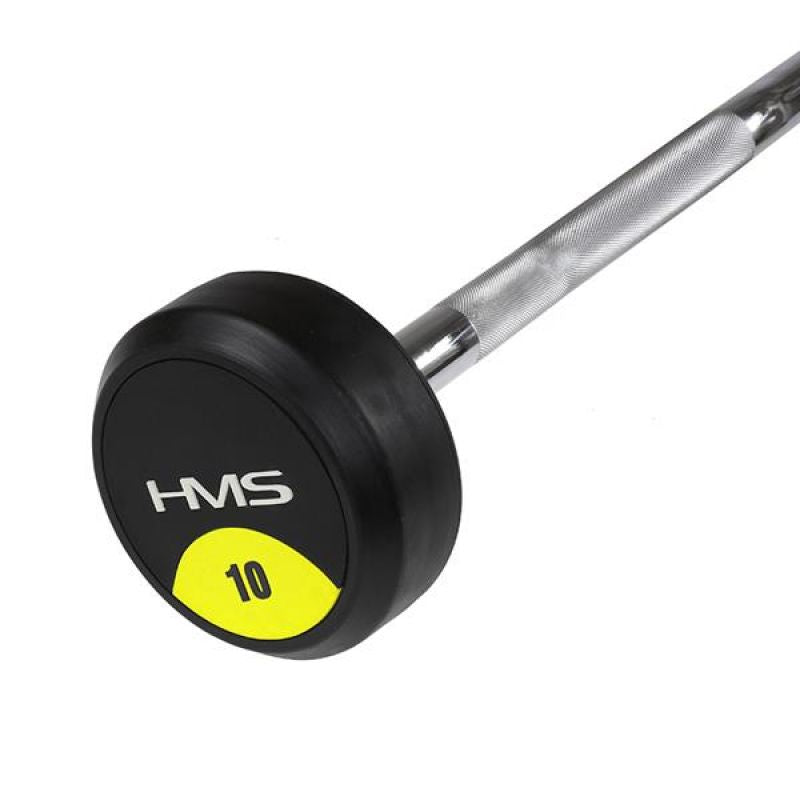 HMS Rubber-coated fixed barbell/bar GSL-10 10 kg póló 17-58-024