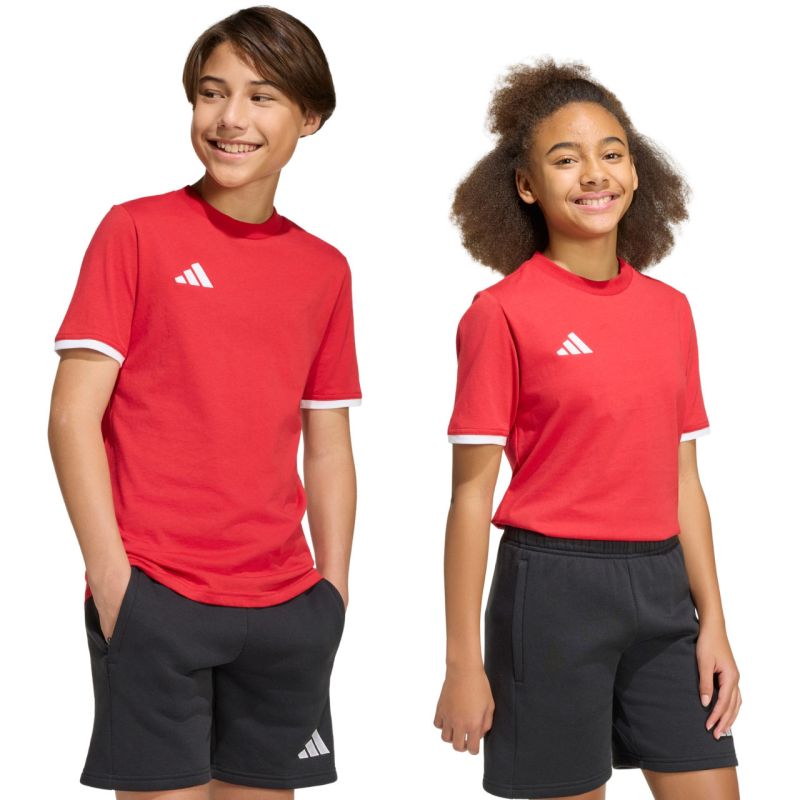 adidas Entrada 26 Tee red JZ6674 104cm póló