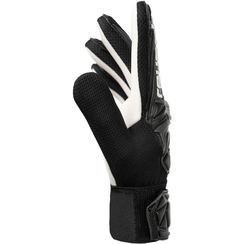 Reusch Attrakt Starter Solid Junior Gloves 56 72 514 fekete kapuskesztyű