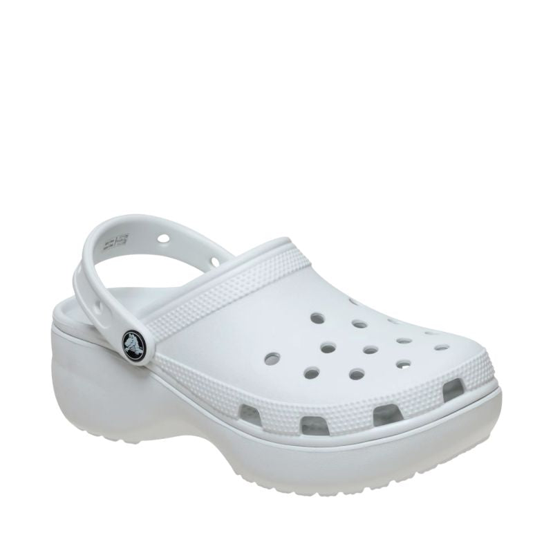 Crocs Classic Platform Women's Clogs Off-White 206750 1NK