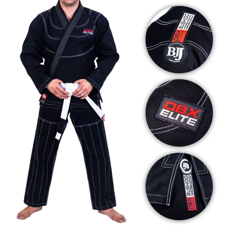 DBX Bushido Kimono / GI for BJJ training - Black DBX ELITE A0 + A0 BELT a4 kimonos, training belts, sachets, belts, bags, training equipment
