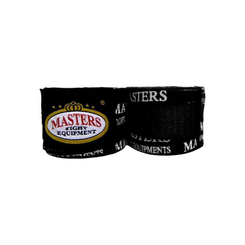 MASTERS FIGHT EQUIPMENT Cotton boxing bandages BB1-4N1 fekete edzőfelszerelés 130142-02N1