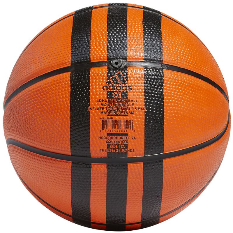adidas 3 adidas Rubber Mini Basketball HM4971 narancssárga kosárlabda