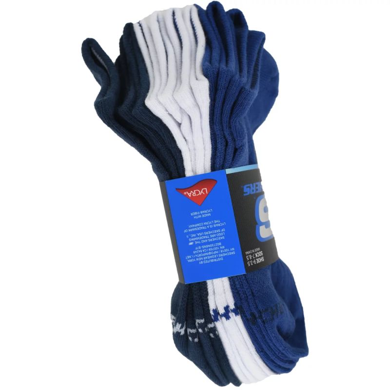 Skechers Boys 6pk Non Terry Low Cut S115057-BLU Blue 31-34 General