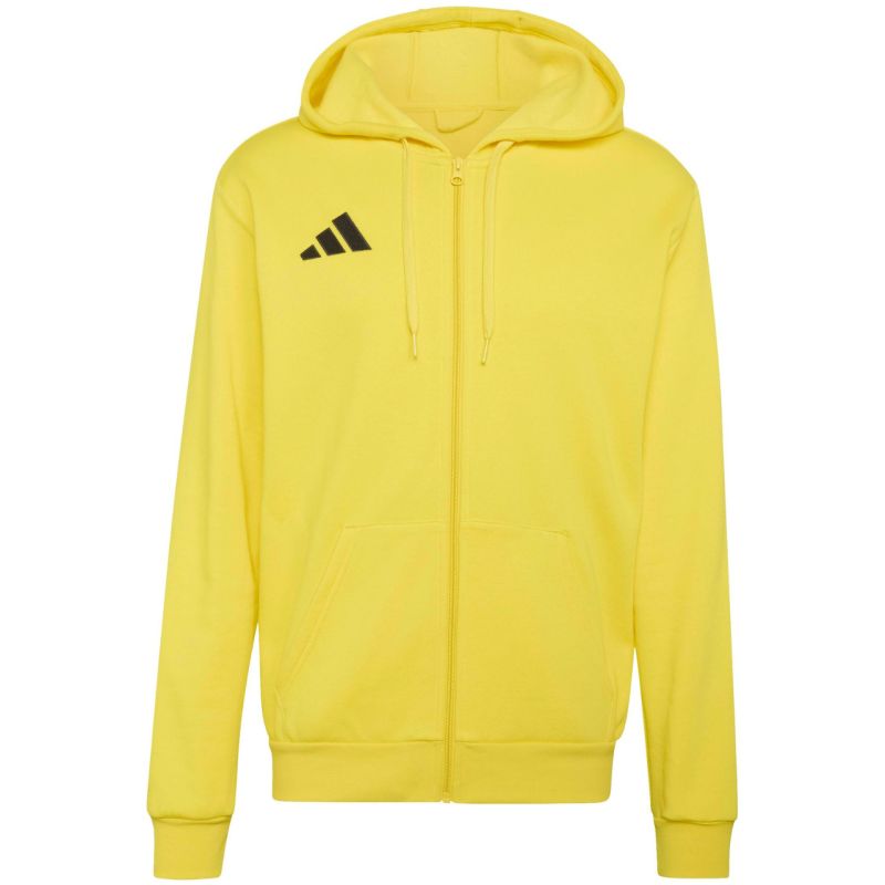 Men's adidas Entrada 26 Full Zip Hoody Yellow KF8964 sárga kapucnis pulóver