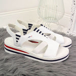 Rieker W V02Y5 wedge white fehér sandals