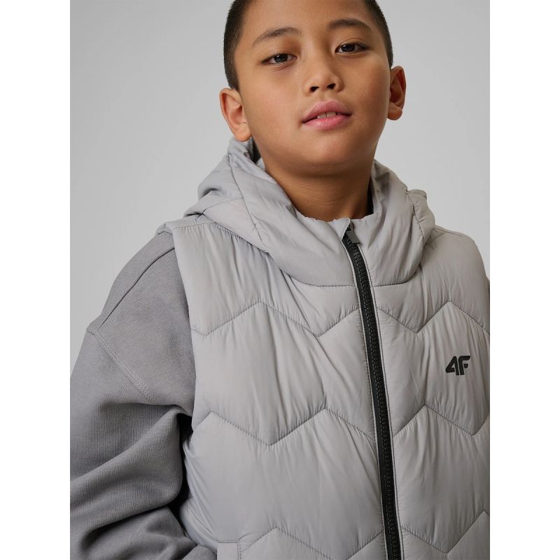 4F Boy's vest with synthetic filling gyerek mellény 4FJRSS26TVJAM352-25S