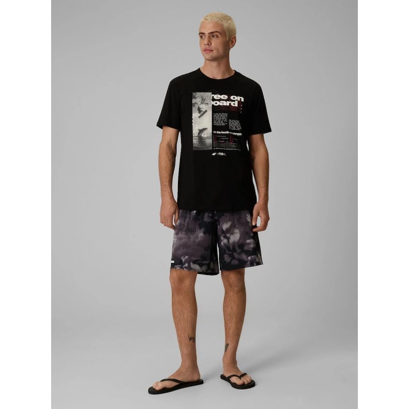 4F Men's boardshorts with UPF50+ sun protection short 4FRSS26UBDSM267-90A