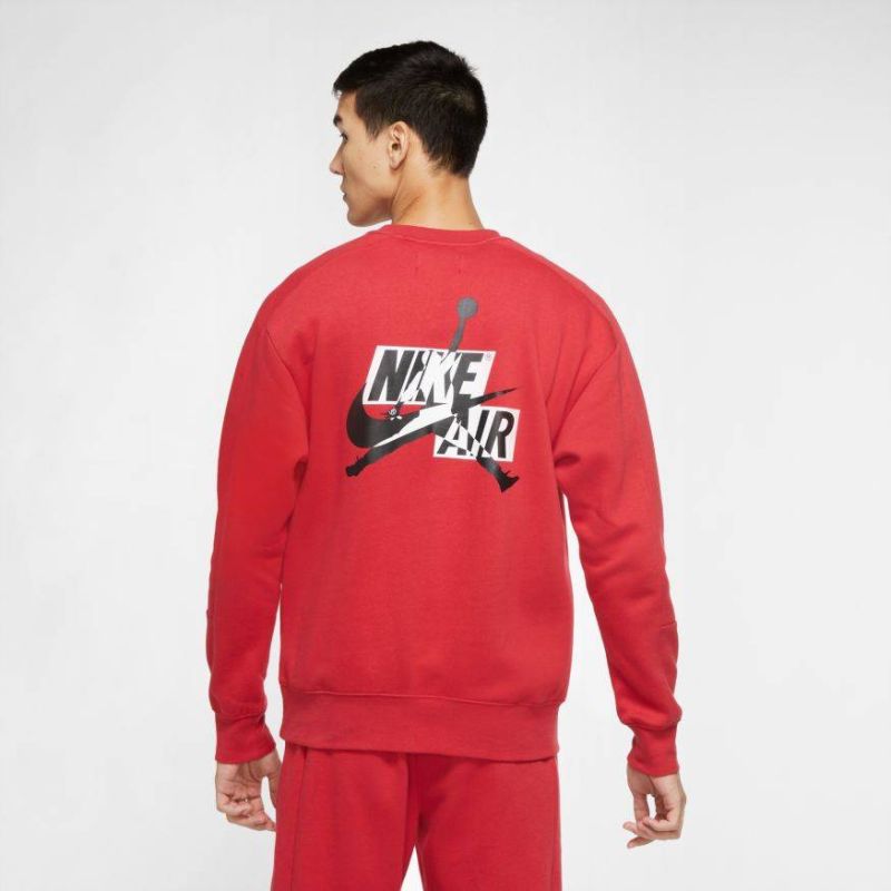 AIR Jordan Jumpman Fleece Sweatshirt Red - piros pulóver