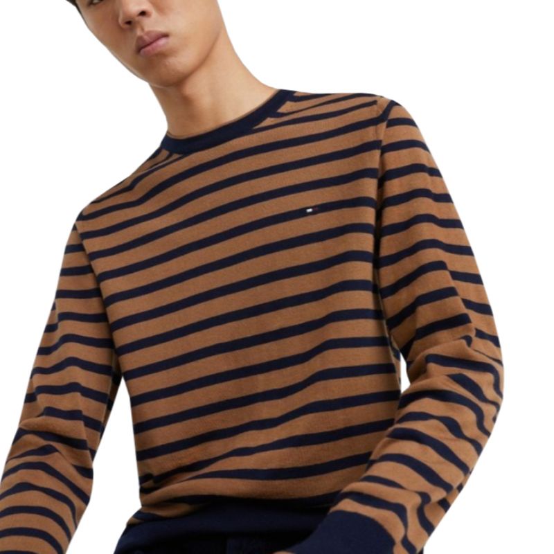 Tommy Hilfiger Fine Gauge Merino Tipped C Neck Sweater M MW0MW25410 Pulóver