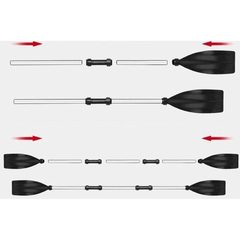 XQMAX Multifunctional Aluminum Paddle Sup Kayak fekete kézi evező GSP-7084446