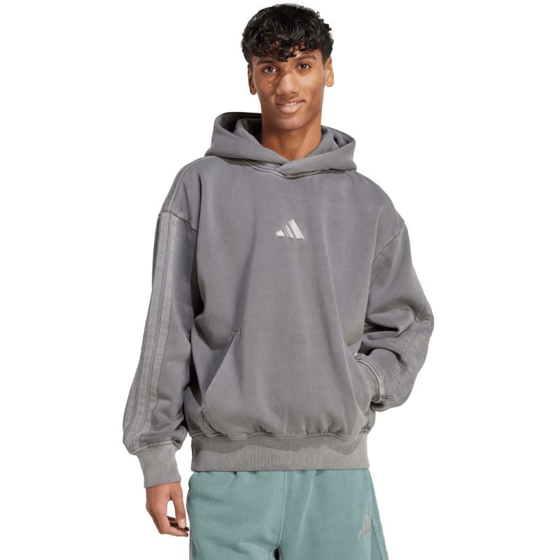 adidas Men's ALL SZN Fleece Washed Hoodie gray JL6539 Egyéb