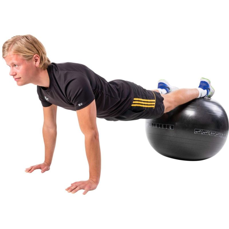 Pure 2 Improve Fitness Ball 75cm Black fekete balls, medicine balls