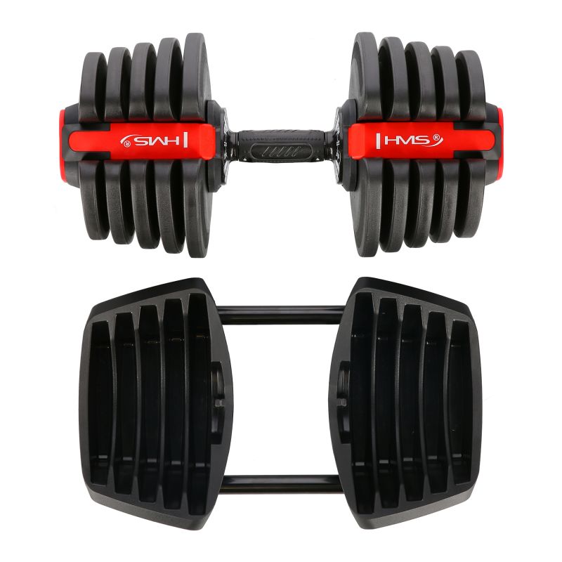 HMS SGR40 PRO SET 2in1 adjustable dumbbell set 43.5 kg csuklópánt 17-57-072