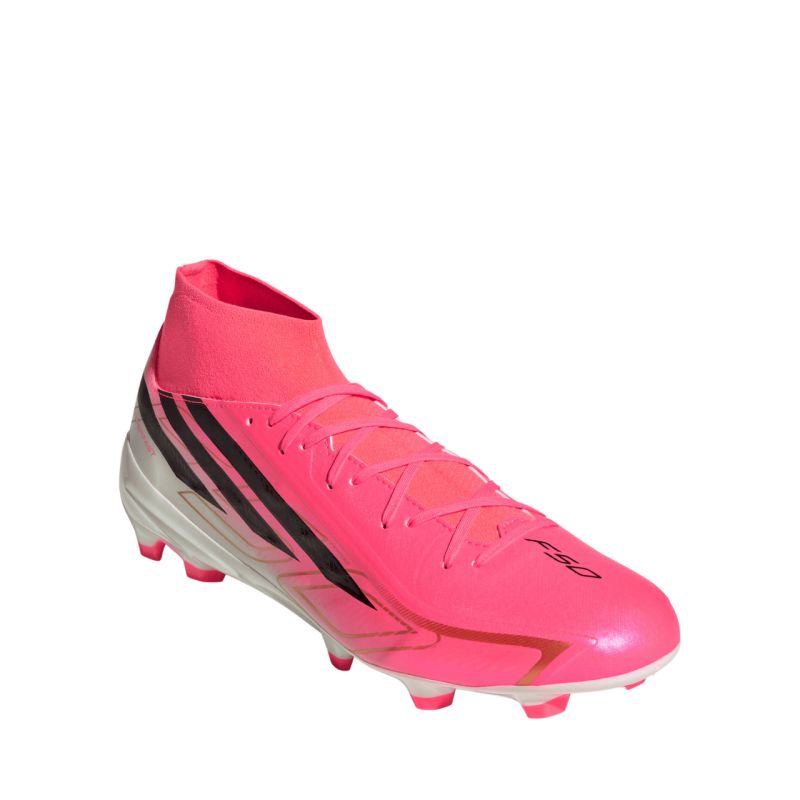 Adidas F50 Hyperfast League Mid FG football boots pink rózsaszín cipő