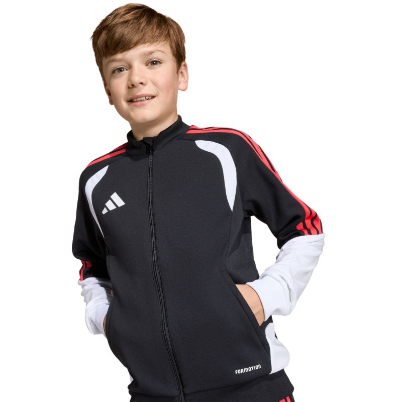 adidas Tiro 26 Competition Training Kids' Sweatshirt Black, White, and Red KC3791 116 cm pulóver