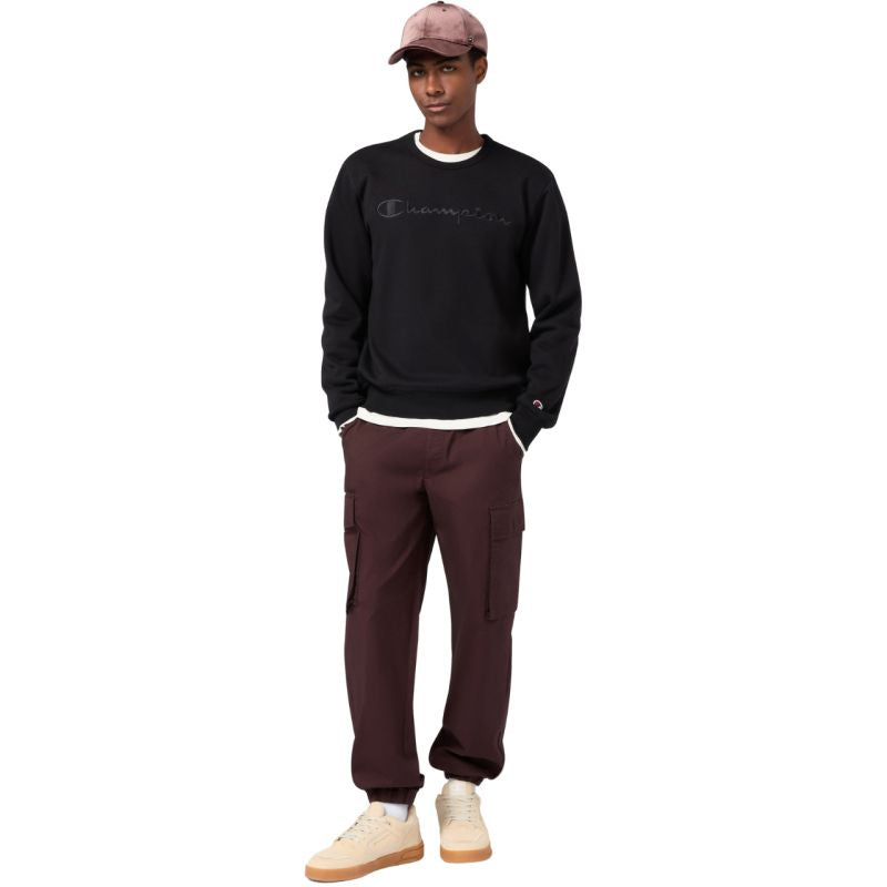 Champion Crewneck Sweatshirt Men's Black 220272 KK001 fekete kapucnis pulóver