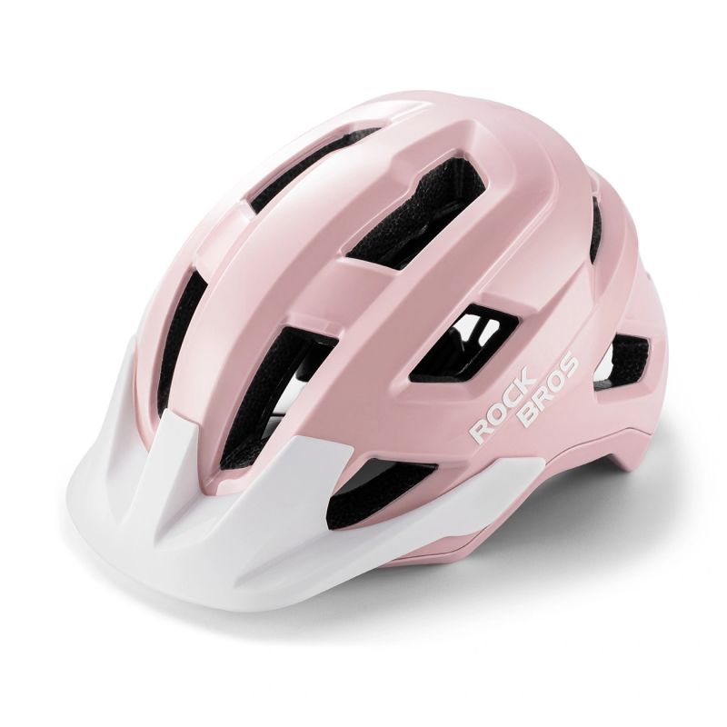 Rockbros LK-67 Youth Bike Helmet with Detachable Visor 54–58 cm - Pink różowy védőfelszerelés -203986