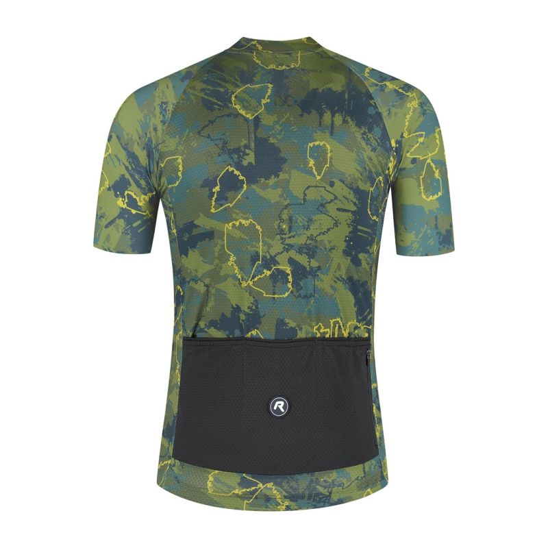 Rogelli ESSENTIAL GRAPHIC II T-shirt green/ kék póló