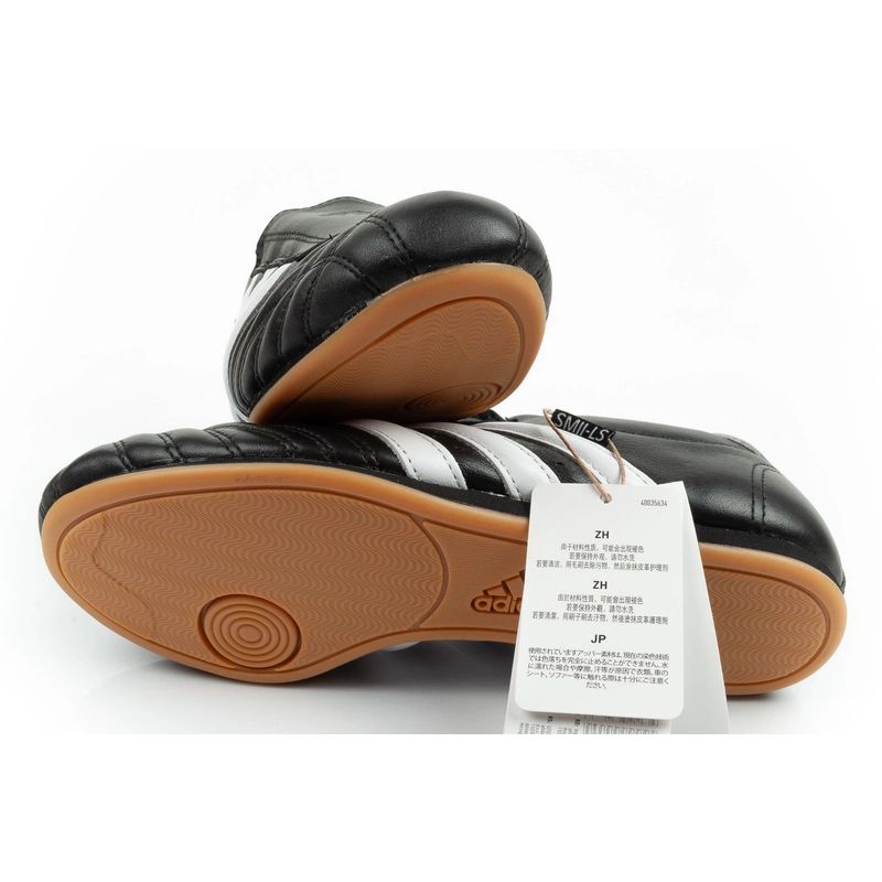 Adidas Women's Taekwondo Sports Shoes Black Leather Slip-On fekete zokni