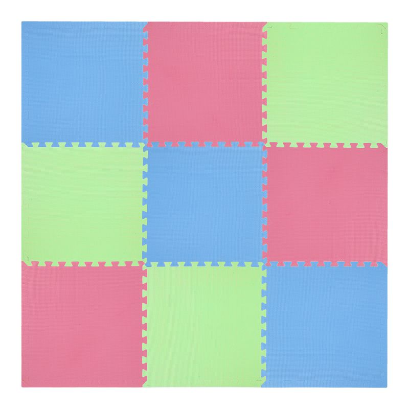 One Fitness Multipack MP10 puzzle mat green-blue-red 9 pieces 10 mm piros edzőfelszerelés 17-63-082