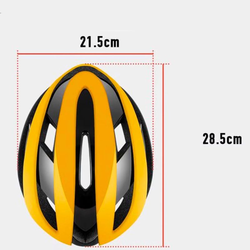 Rockbros 10110004006 bicycle helmet, size M - yellow and black czarny || żółty \ m helmets
