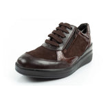 Scholl Emma Laces Women's Sports Leather Brown Platform barna shoes