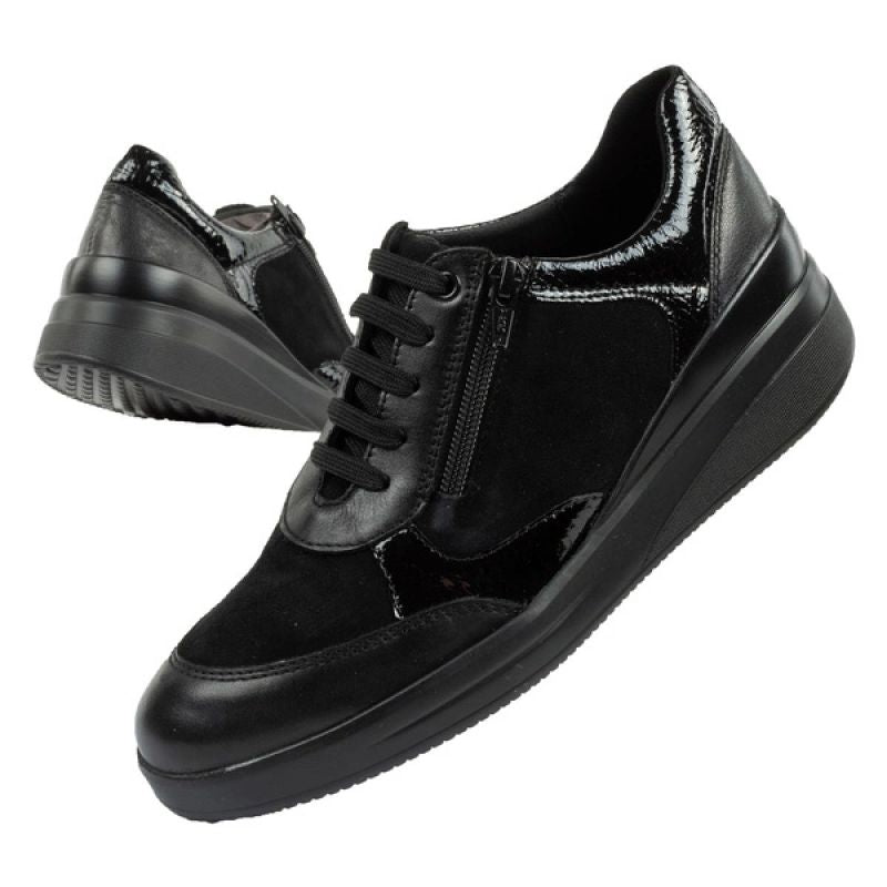 Scholl Emma Laces W shoes fekete shoes, rain boots