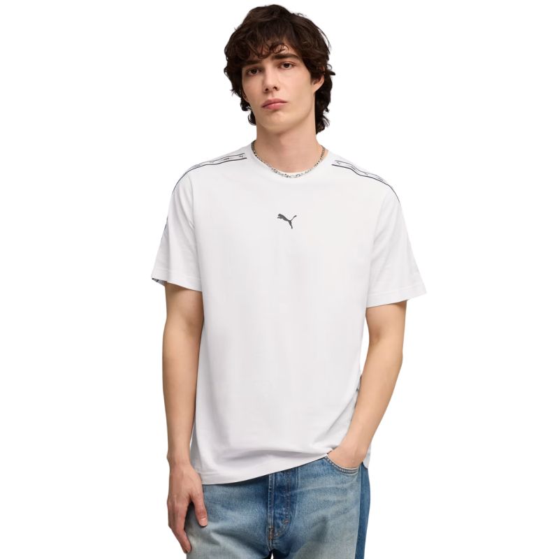Men's Puma Tape Tee white 691693 fehér póló
