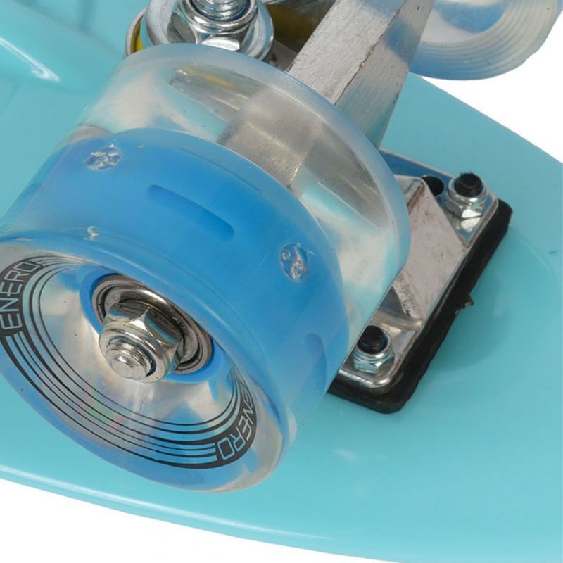 Enero Plastic skateboard 22" Led blue kék skateboards