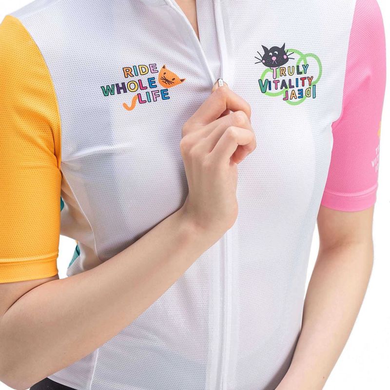 Rockbros 15210005005 Women's Cycling Jersey with Print - White fehér póló 15210005003-211671