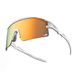Rockbros Photochromic Cycling Glasses with UV Protection and Corrective Insert – White biały glasses, training equipment