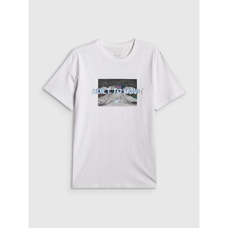 4F Men's regular printed T-shirt póló 4FRSS26TTSHM3658-10S