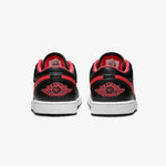 AIR Jordan 1 LOW Black/Fire Red/White sports - piros cipő
