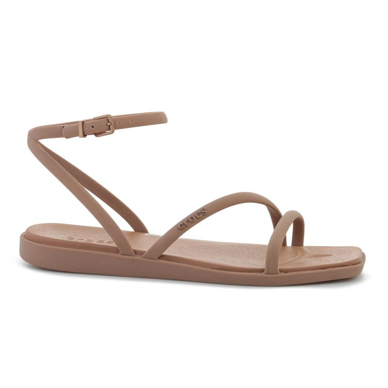 Crocs Miami Ankle Strap Sandal In Milk Chocolate