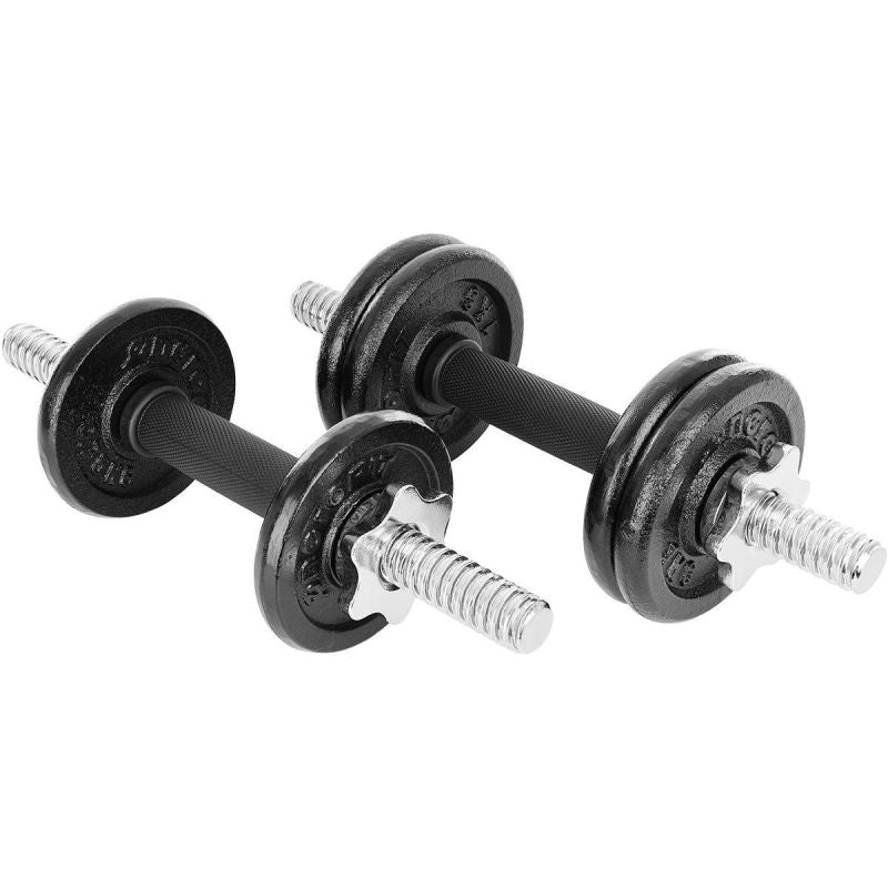 Enero CAST IRON DUMBBELL 15 KG (2x7.5 KG) FIT CASE dumbbell, strength training equipment, training equipment