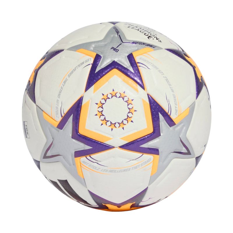 Adidas UCL Womens Pro 26/27 League Stage White/Orange/Purple lila labda KE5141