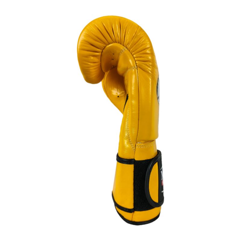 MASTERS FIGHT EQUIPMENT RBT-MEX Leather Boxing Gloves 12 oz Yellow sárga kesztyű 012204-12