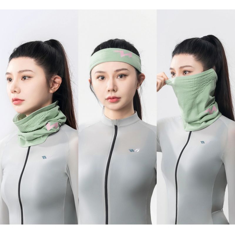 Rockbros LFA23 TVI Women's Knitted Bicycle Neck Warmer - Green zielony kötött sapka 11250008001-211696