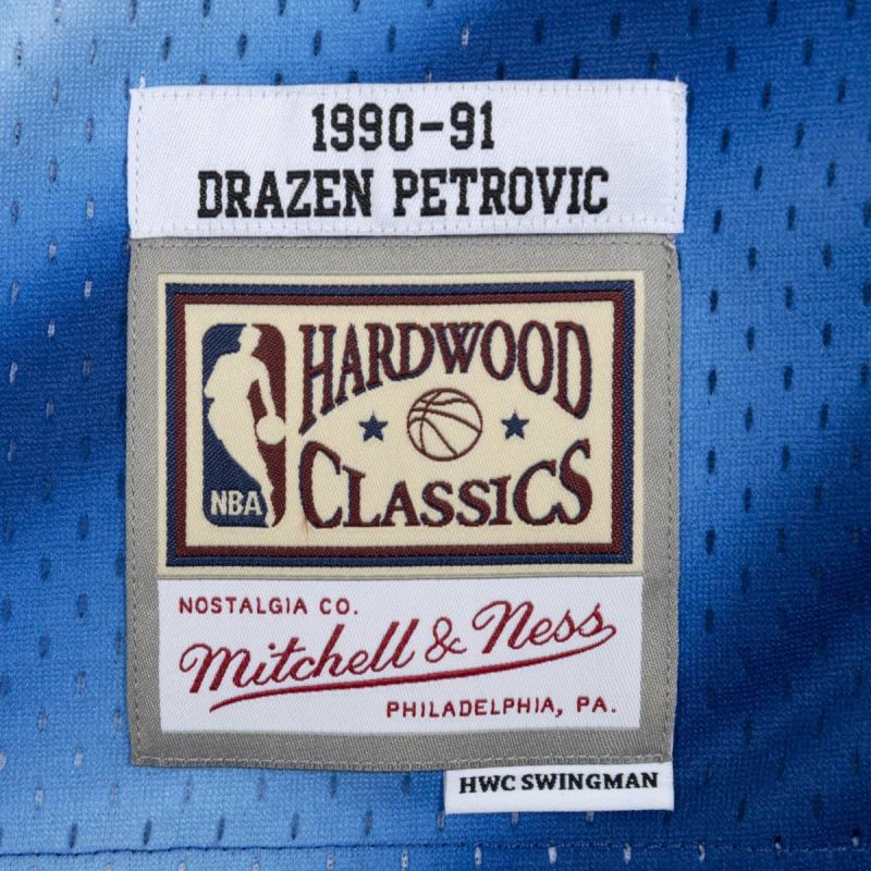 Mitchell & Ness Swingman Jersey NBA New Jersey Nets Drazen Petrović - SMJYSB19031-NJNPTRY90DPE kosárlabda mez