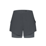 Rogelli women's 2-in-1 ESSENTIAL gray 2XL szürke short