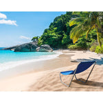 Enero Foldable Garden And Beach Chair And Bag Blue Camp kék deckchairs, bags