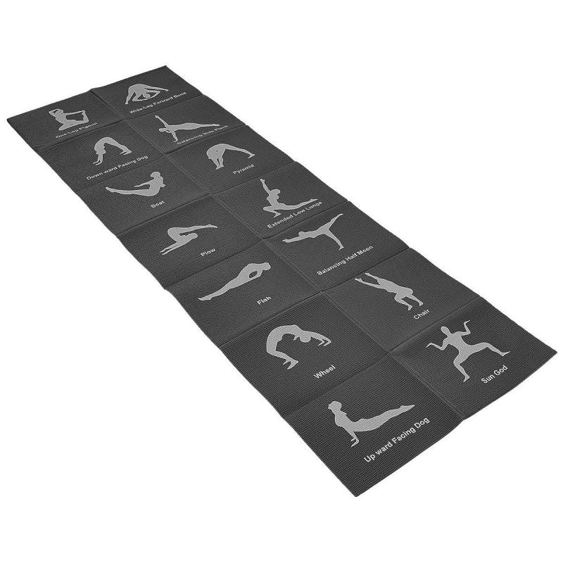 Enero FOLDABLE YOGA MAT BLACK FIT fekete mats, training equipment