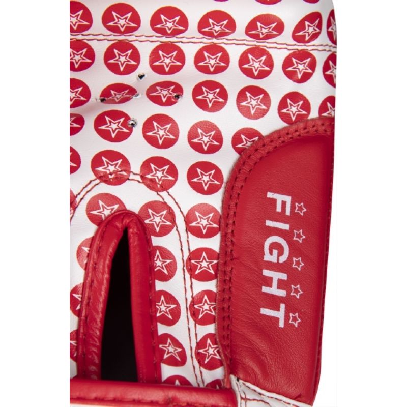 TOP TEN "FIGHT" RTT-2 Boxing Gloves 10 oz (WAKO APPROVED) czerwony kesztyű