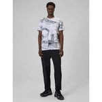 4F Men's regular printed T-shirt póló