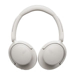 head QCY H3S Wireless On-Ear Headphones with LDAC and ANC Noise Cancellation - White biały headsets